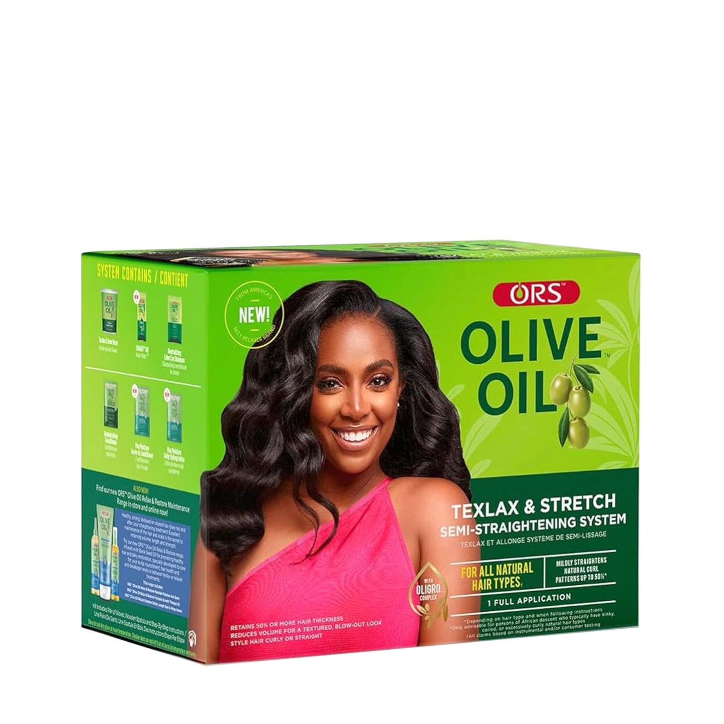 ORS Olive Oil Texlax & Stretch Semi-Straightening System for All Natural Hair Types product image