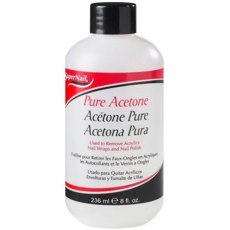 SuperNail Pure Acetone Polish Remover – 8 oz – one retail package