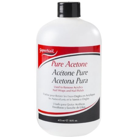SuperNail Pure Acetone Polish Remover – 16 oz – one retail package