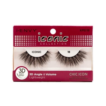 i-ENVY 3D Collection Strip Lashes – Chic 18 – one retail unit