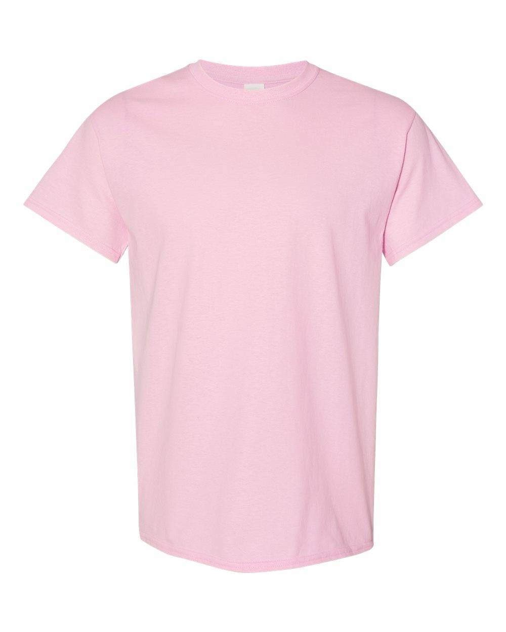 Gildan 5000 blank adult T-shirt in Light Pink, front view