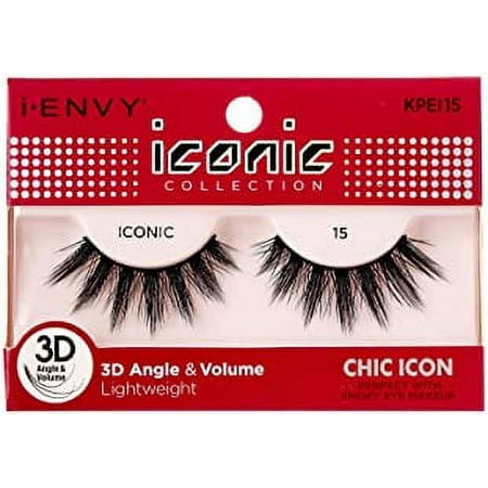 i-ENVY 3D Collection Strip Lashes – Chic 15 – one retail unit