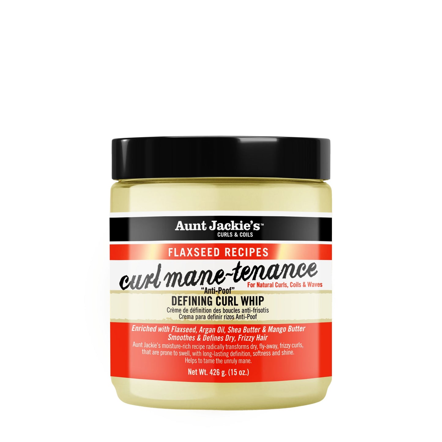 Aunt Jackie's Flaxseed Curl Mane-Tenance Curl Whip – 15 oz product image