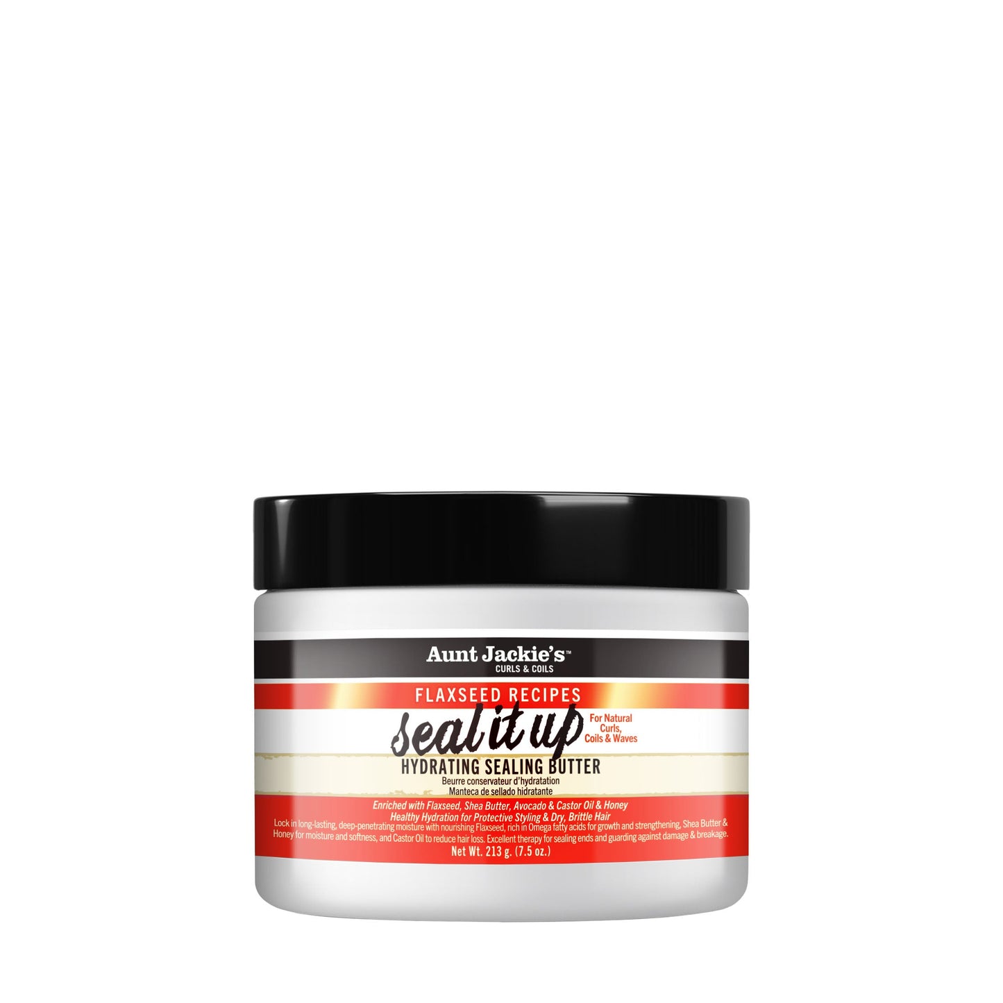 Aunt Jackie's Flaxseed Seal It Up Hydrating Sealing Butter – 7.5 oz product image