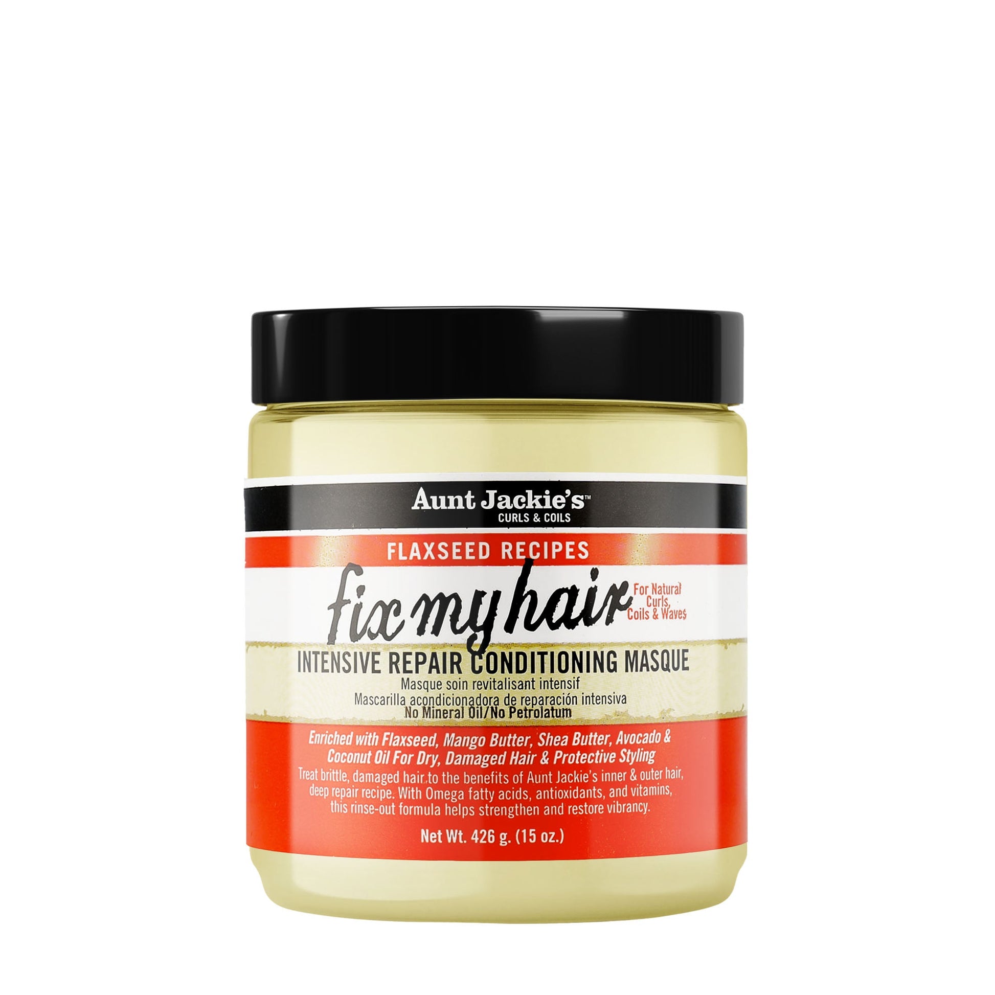 Aunt Jackie's Flaxseed Fix My Hair Repair Masque – 15 oz product image