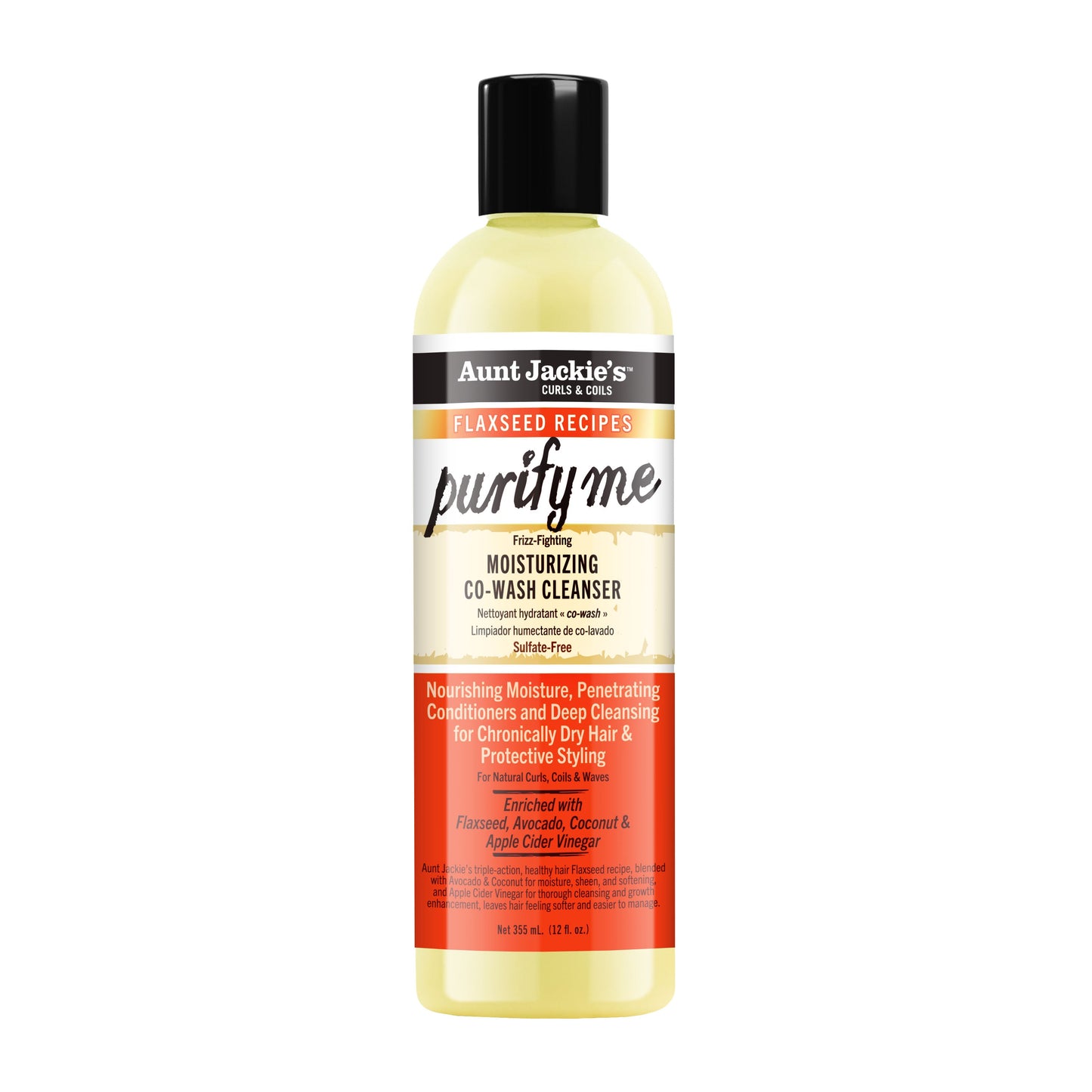 Aunt Jackie's Flaxseed Purify Me Co-Wash – 12 oz product image