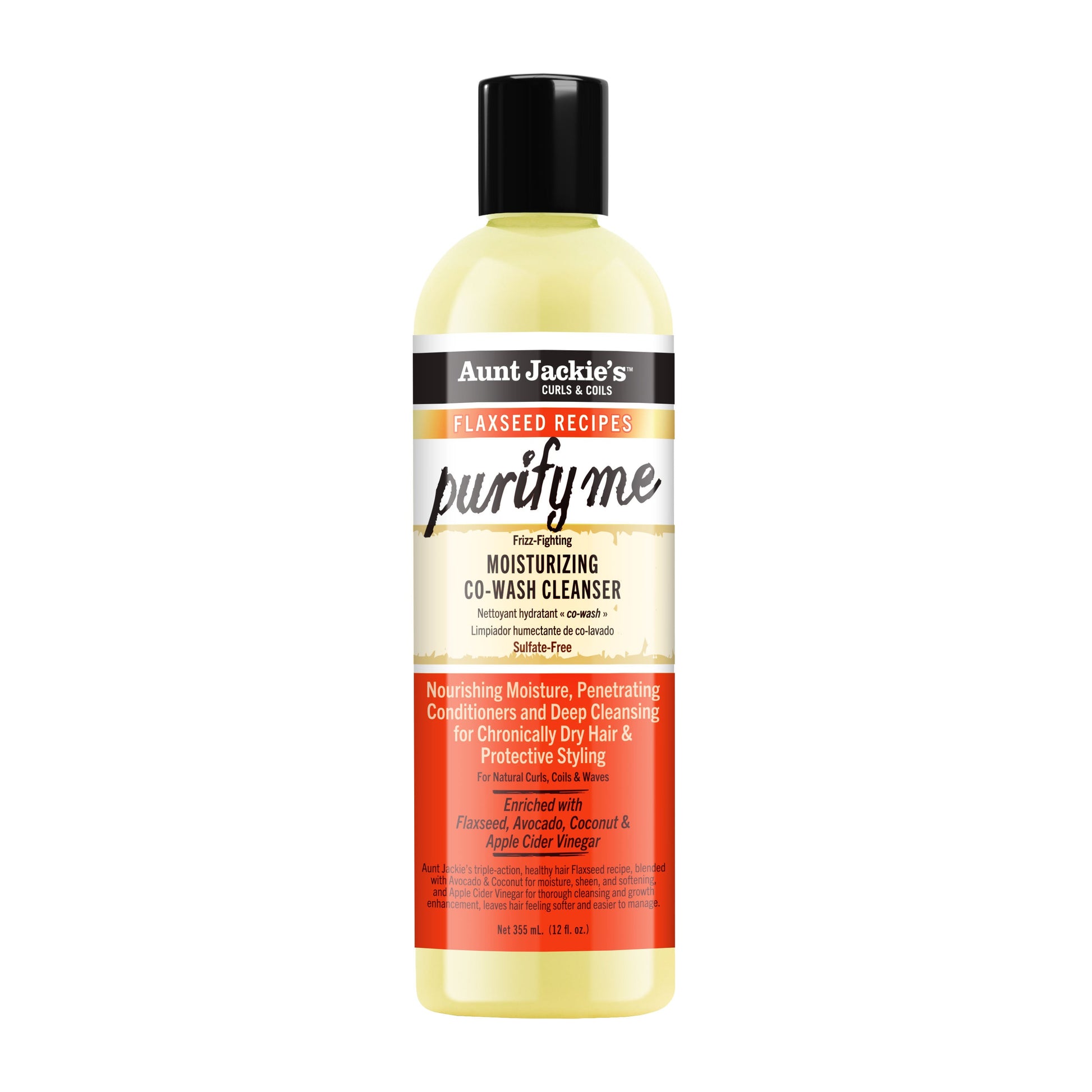 Aunt Jackie's Flaxseed Purify Me Co-Wash – 12 oz product image