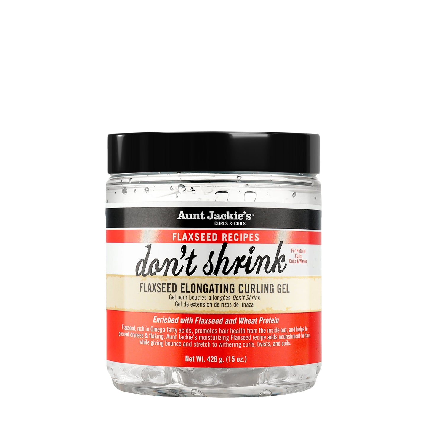 Aunt Jackie's Flaxseed Don't Shrink Elongating Curling Gel – 15 oz product image