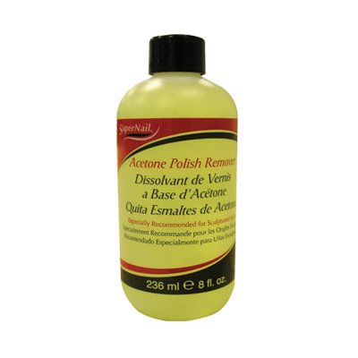 SuperNail Acetone Polish Remover – 8 oz – one retail package
