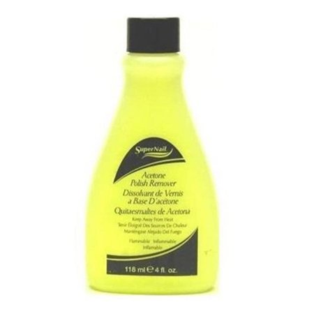 SuperNail Acetone Polish Remover – 4 oz – one retail package
