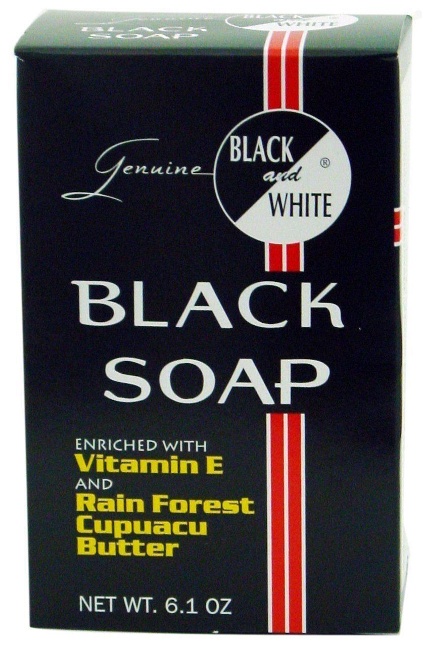 Black & White Botanical Cleansing Soap – 6.1 oz – Black Soap with Vitamin E & Cupuaçu Butter product image