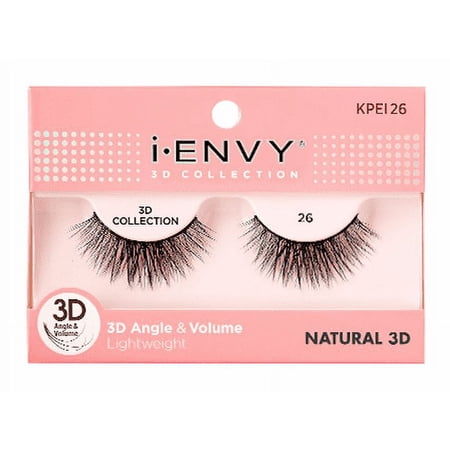 i-ENVY 3D Collection Strip Lashes – Natural 26 – one retail unit
