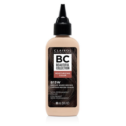 Clairol Professional Beautiful Collection 13W Medium Warm Brown 3 oz bottle on white background