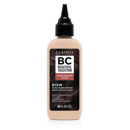 Clairol Professional Beautiful Collection 15W Dark Warm Brown 3 oz bottle on white background