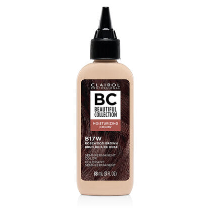 Clairol Professional Beautiful Collection 17W Rosewood Brown 3 oz bottle on white background