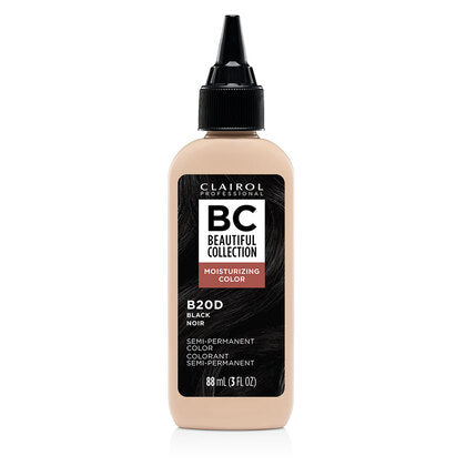 Clairol Professional Beautiful Collection 20D Black 3 oz bottle on white background