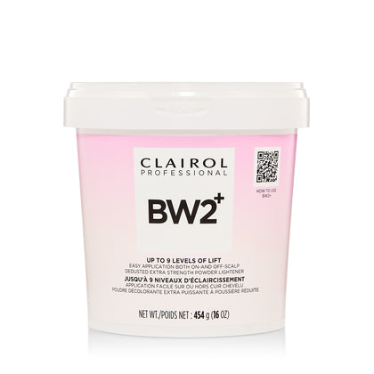 Clairol Professional BW2 Plus Powder Lightener 16 oz tub on white background