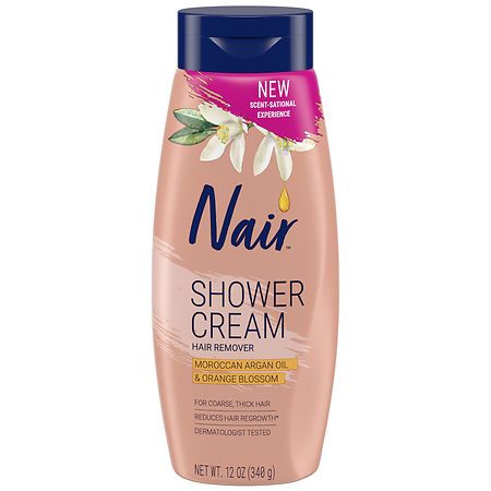 Nair Body Hair Removal Cream – Moroccan Argan Oil Shower Cream – 12 oz product image