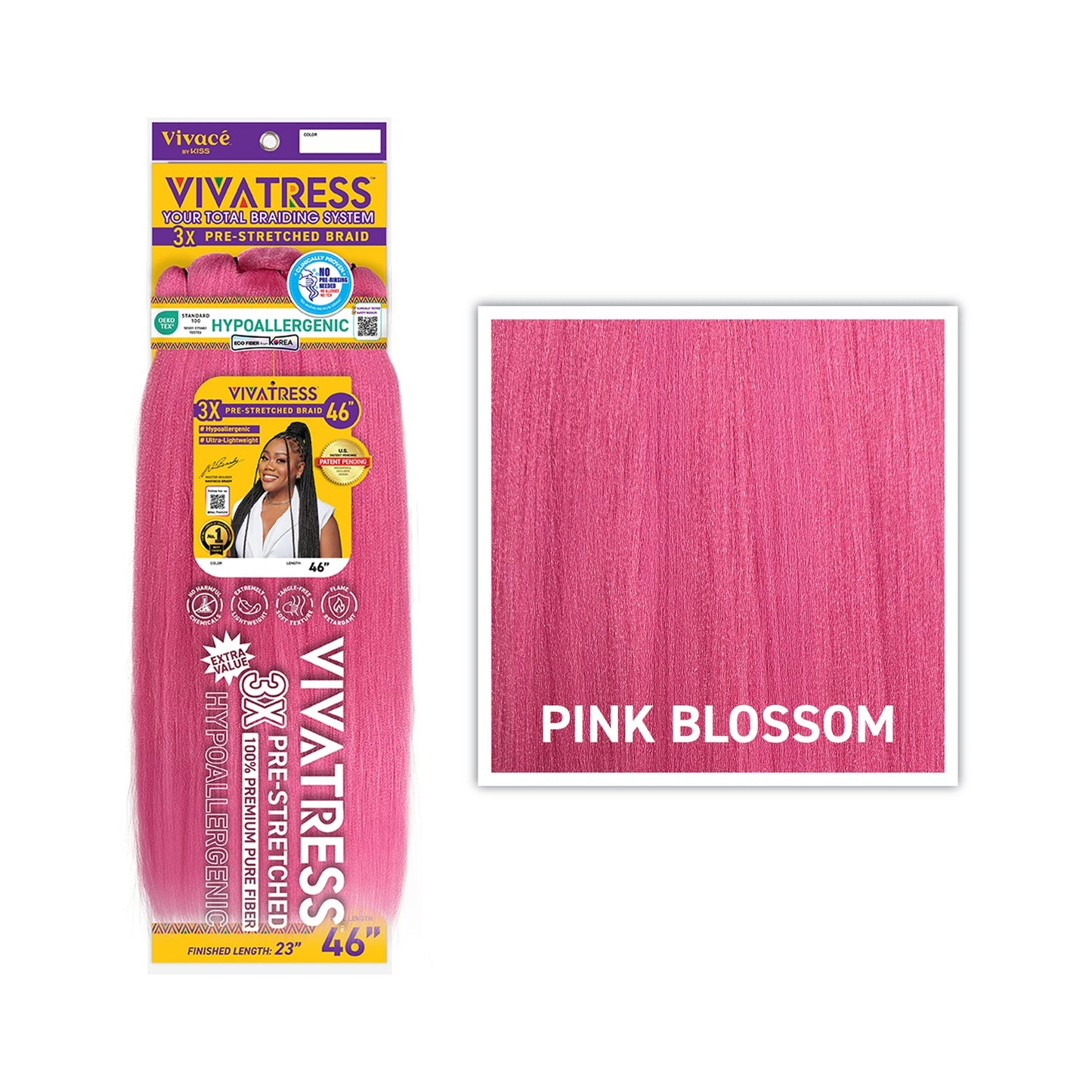 VIVATRESS 3X Pre-Stretched Braiding Hair 46"