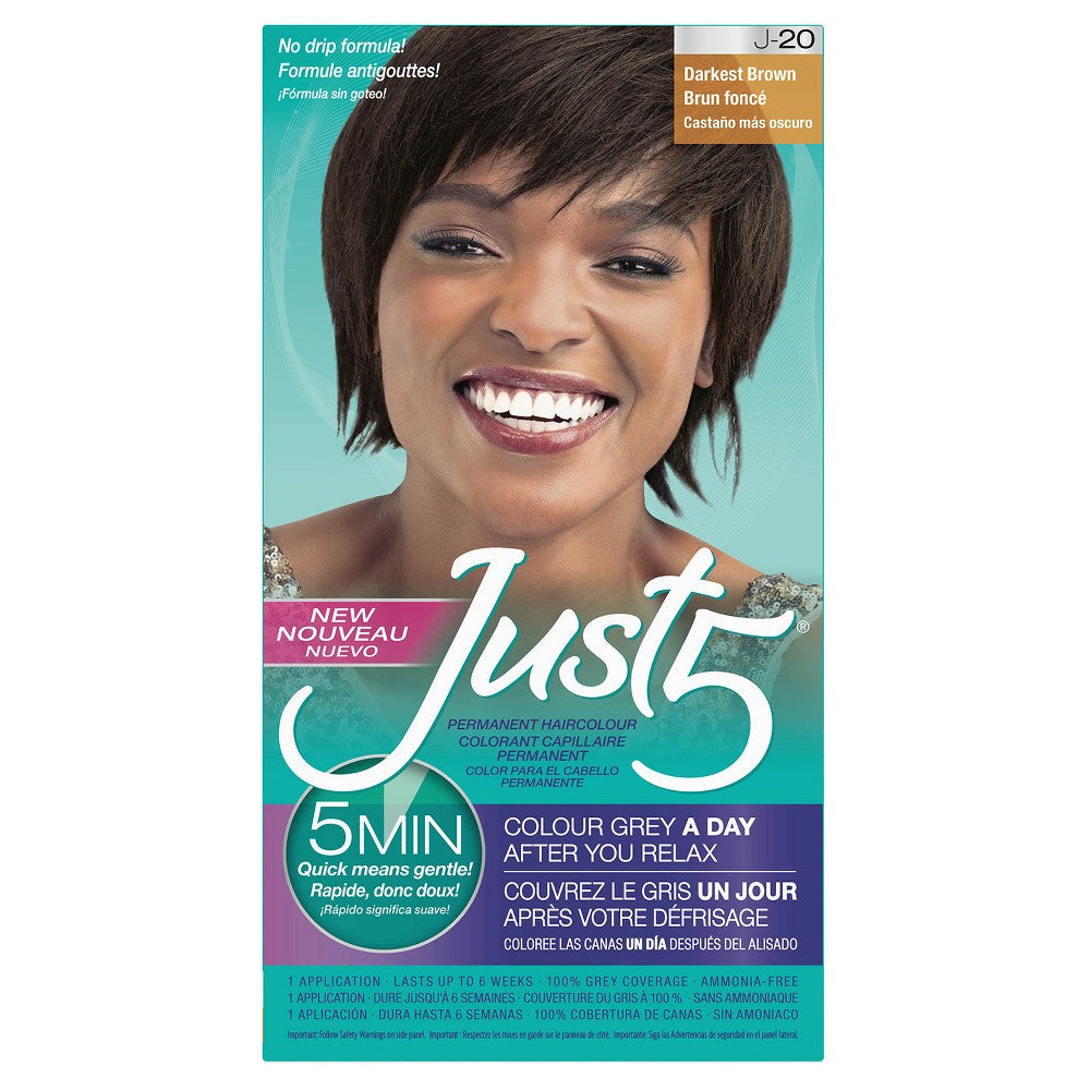 Just 5 Women's 5-Minute Permanent Hair Color – Darkest Brown product image