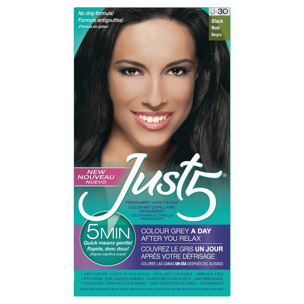 Just 5 Women's 5-Minute Permanent Hair Color – Black product image