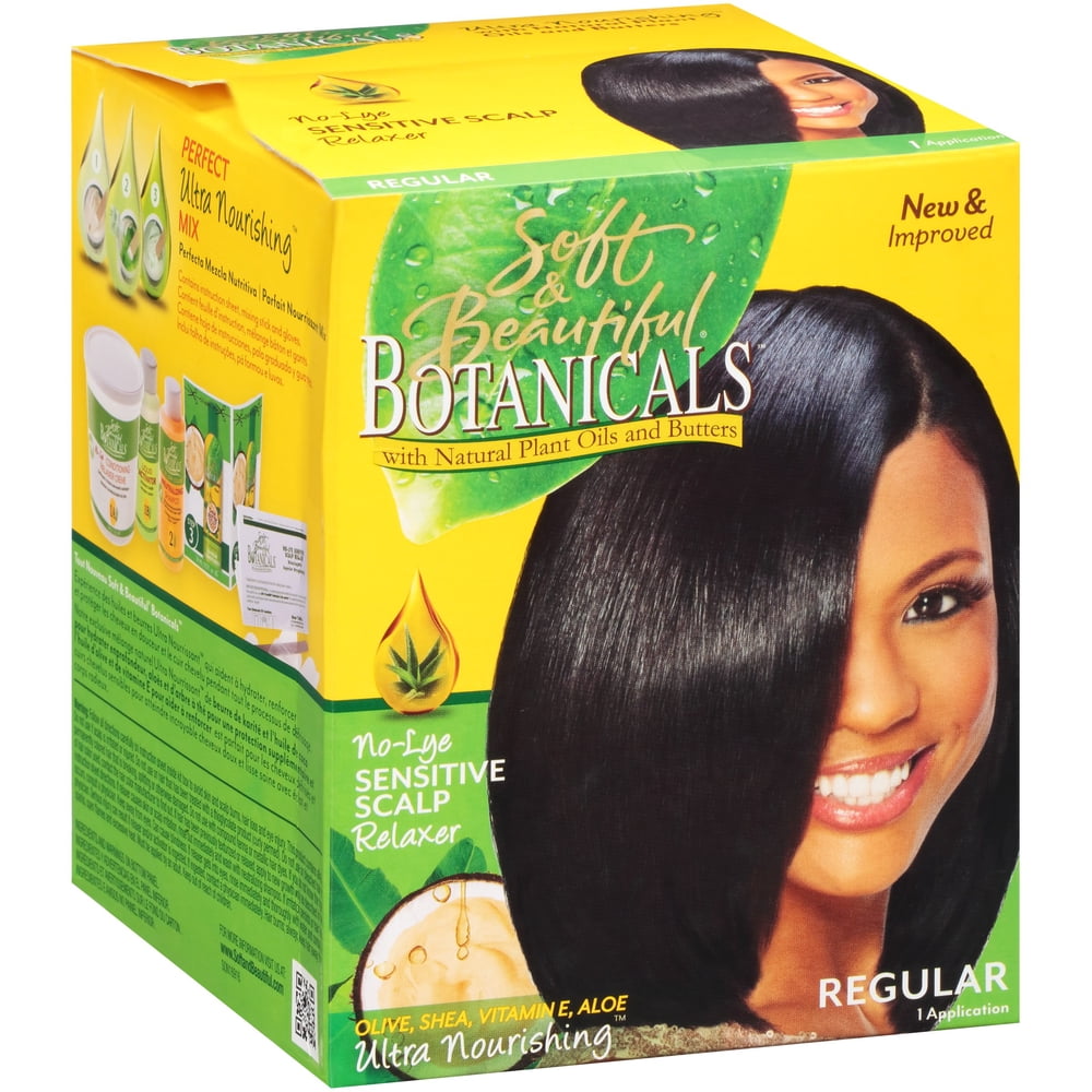 Soft & Beautiful Botanicals No-Lye Sensitive Scalp Relaxer – Regular – 1 Application product image