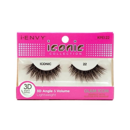 i-ENVY 3D Collection Strip Lashes – Glam 22 – one retail unit