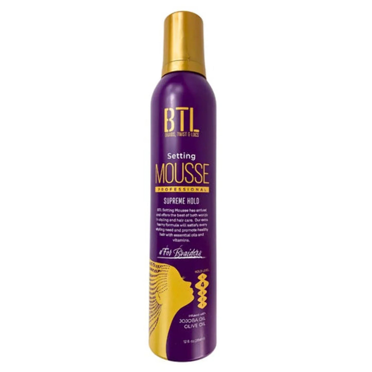 BTL Professional Setting Mousse – 12 oz – Supreme Hold – 12 oz