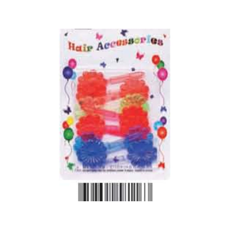 Eden Flower Hair Barrettes – 12 Pack – Color Mix – one 12-piece retail package