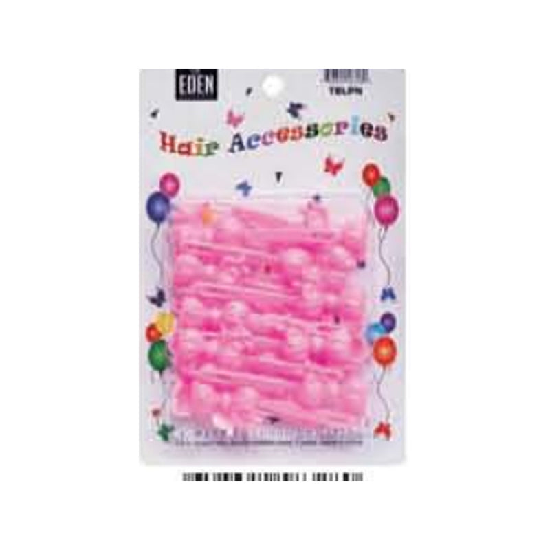 Eden Bow Tie Ribbon Hair Barrettes – 12 Pack – Light Pink – one retail package