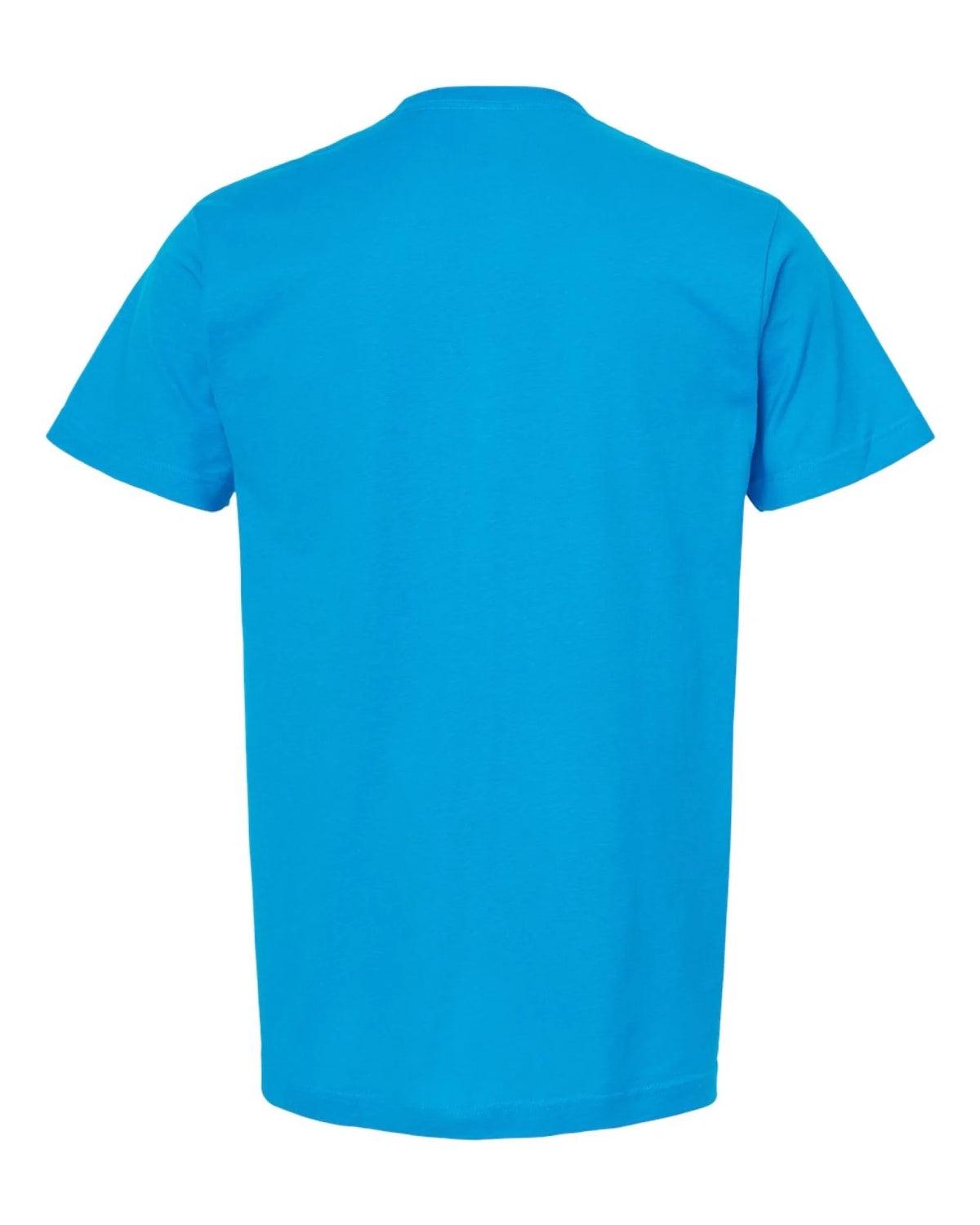 Custom Tultex 202 adult T-shirt in Turquoise — back