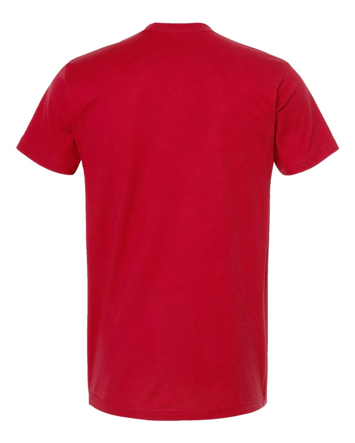 Custom Tultex 202 adult T-shirt in Red — back