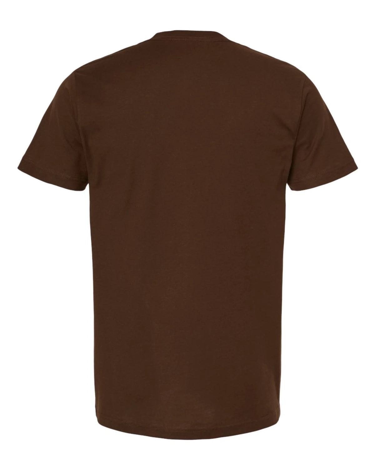 Custom Tultex 202 adult T-shirt in Brown — back