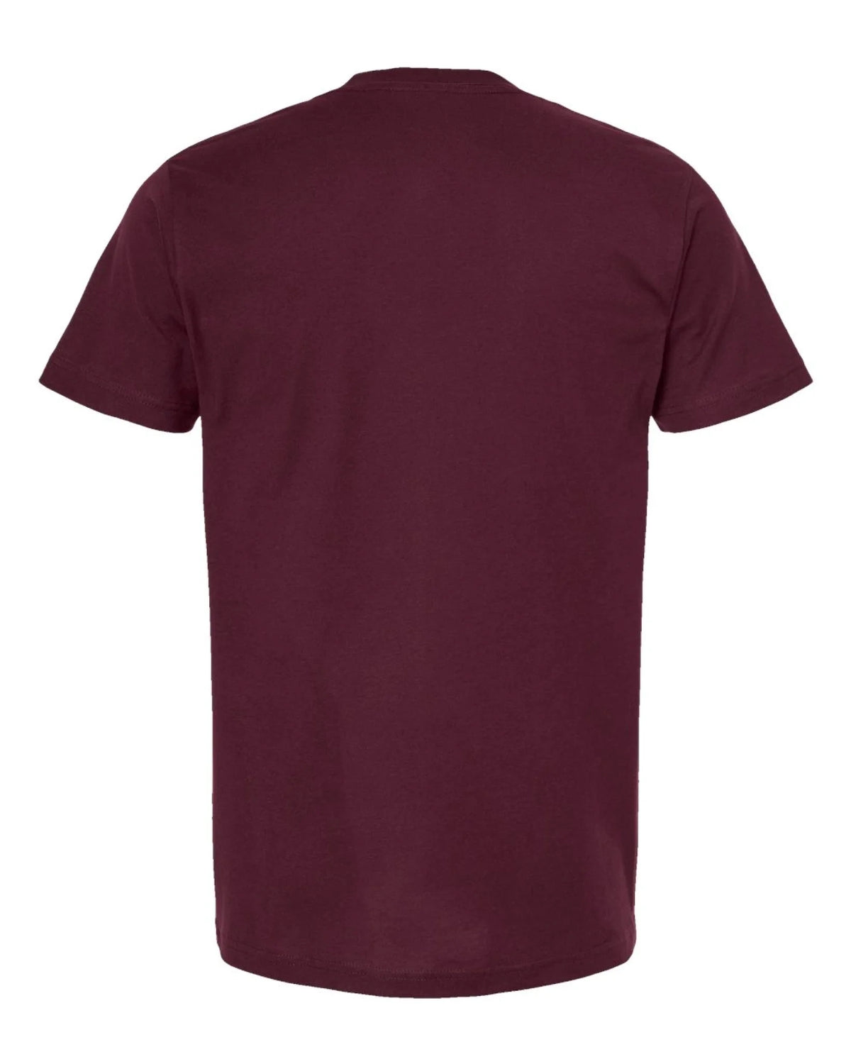 Custom Tultex 202 adult T-shirt in Burgundy — back