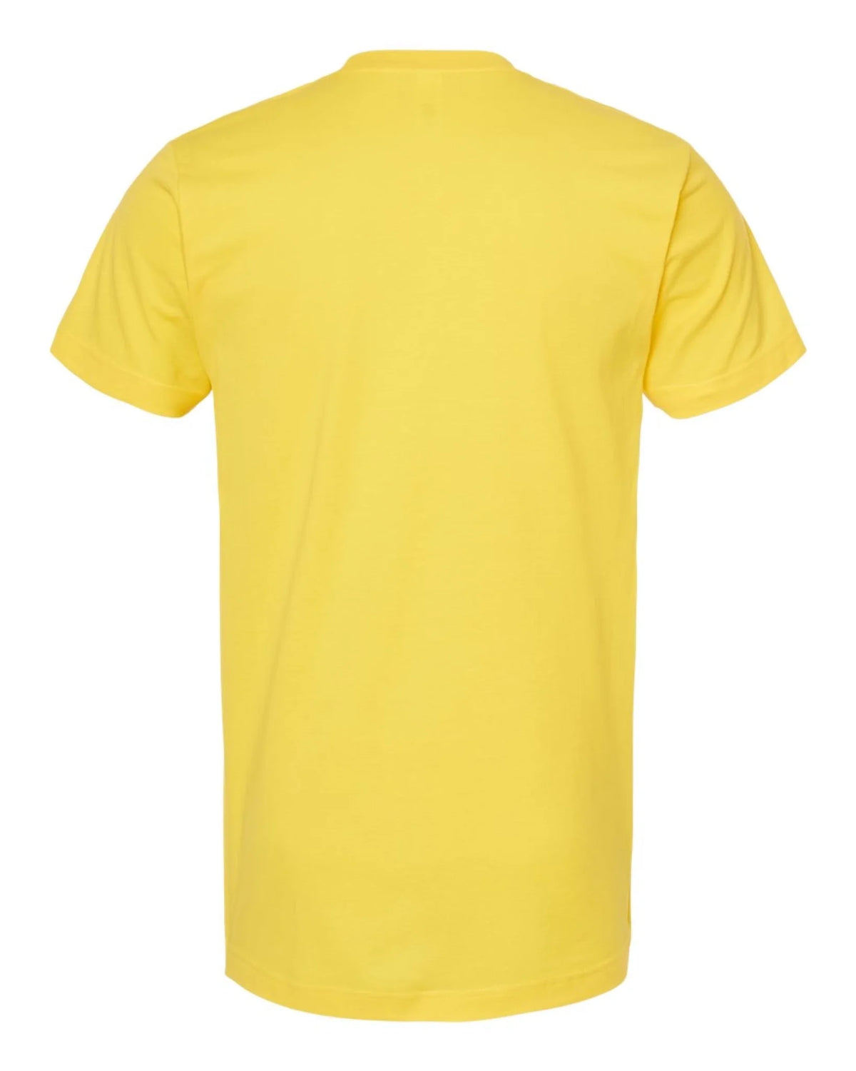 Custom Tultex 202 adult T-shirt in Sunshine — back