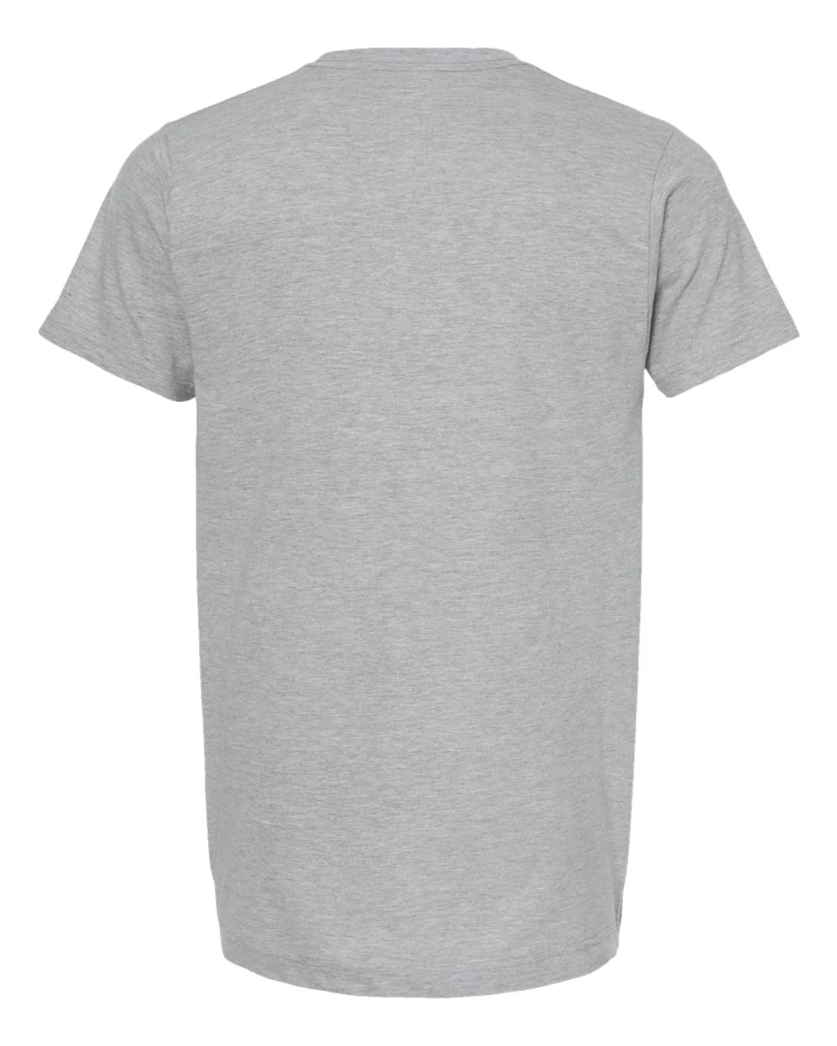 Custom Tultex 202 adult T-shirt in Heather Grey — back