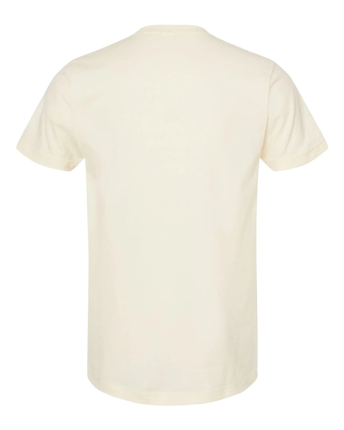 Custom Tultex 202 adult T-shirt in Natural — back