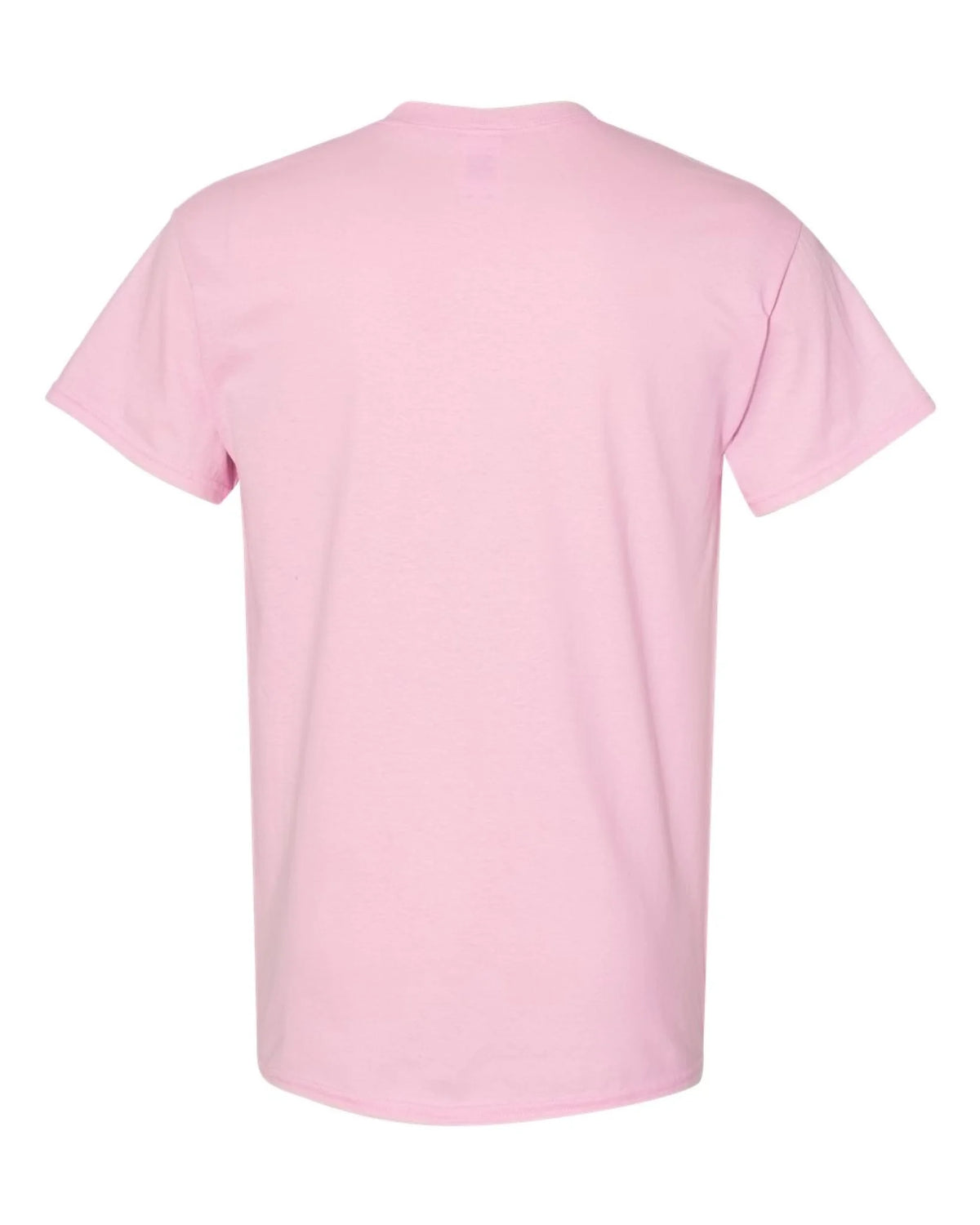 Custom Gildan 5000 adult T-shirt in Light Pink — back