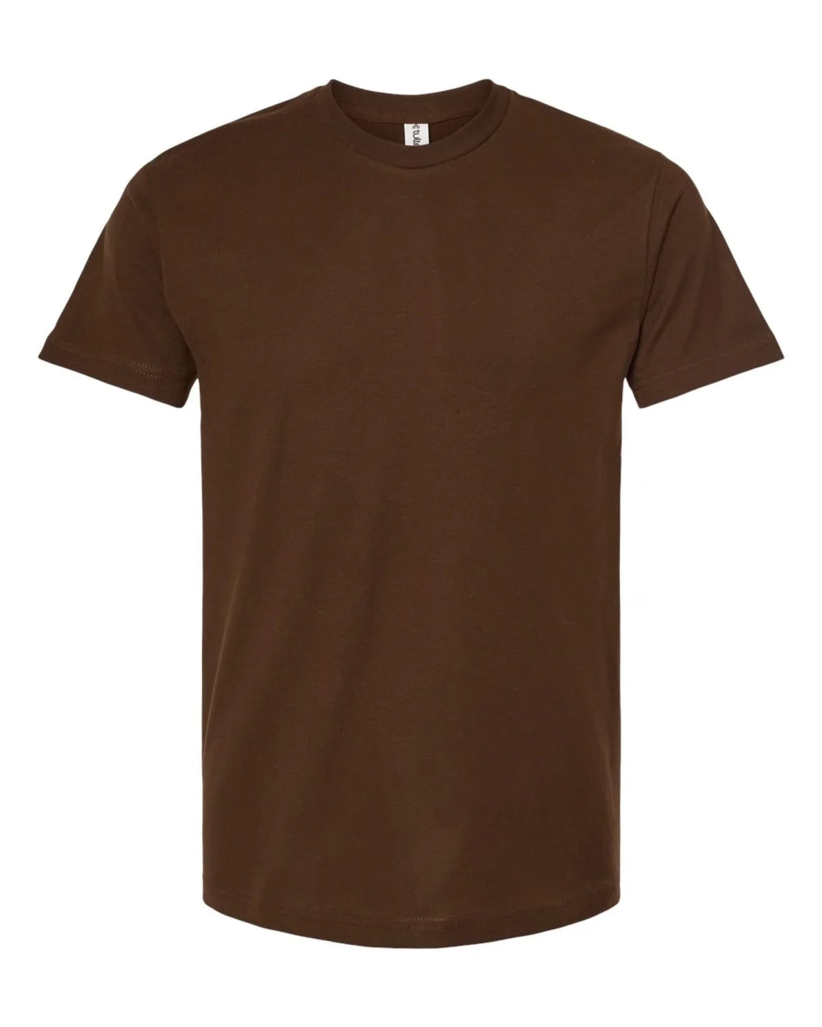 Custom Tultex 202 adult T-shirt in Brown — front