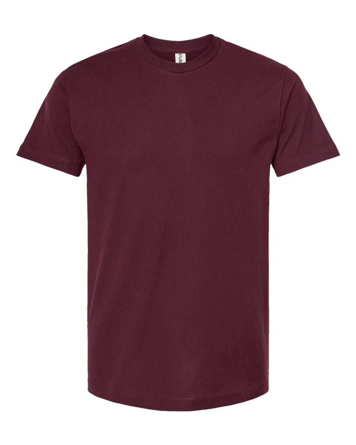 Custom Tultex 202 adult T-shirt in Burgundy — front