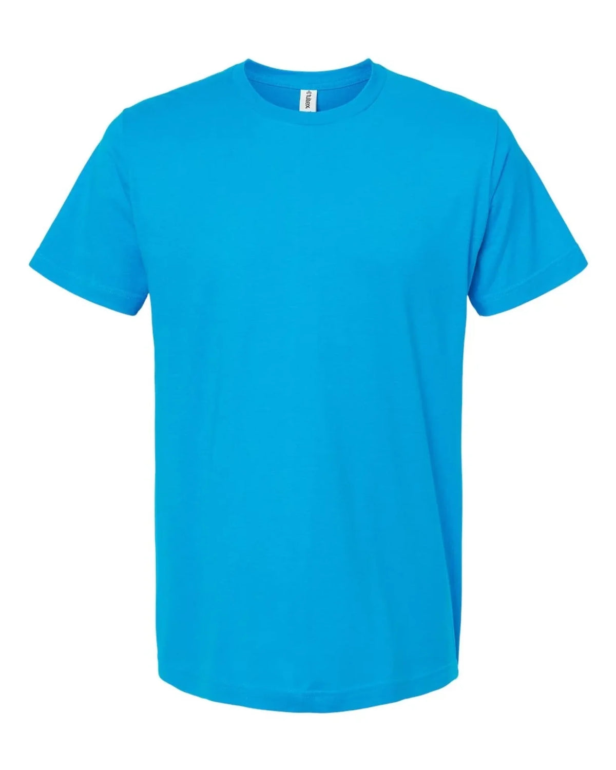 Custom Tultex 202 adult T-shirt in Turquoise — front