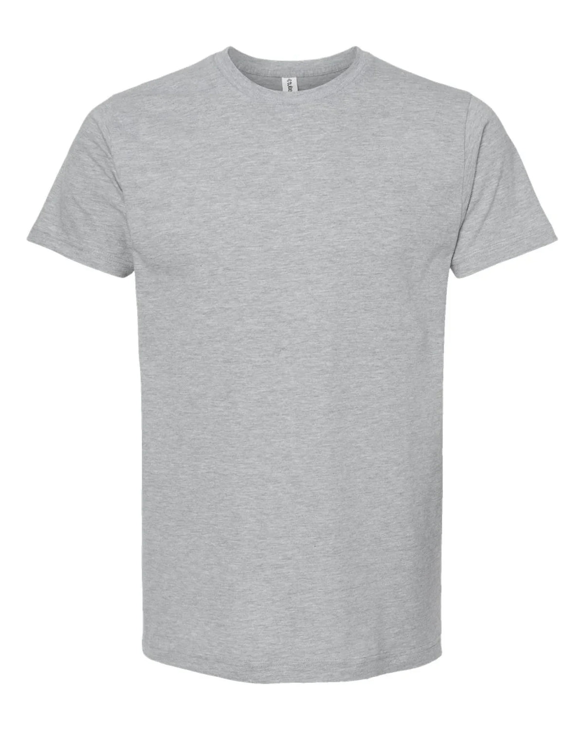 Custom Tultex 202 adult T-shirt in Heather Grey — front