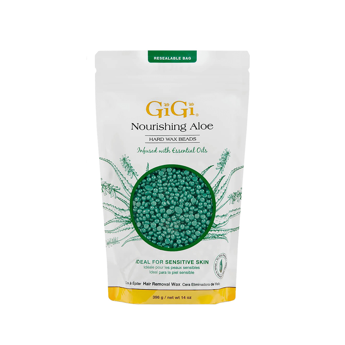GiGi Hard Wax Beads – 14 oz – Nourishing Aloe product image