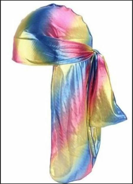 Magic Collection Deep Wave Silky Metallic Durag – Rainbow product image