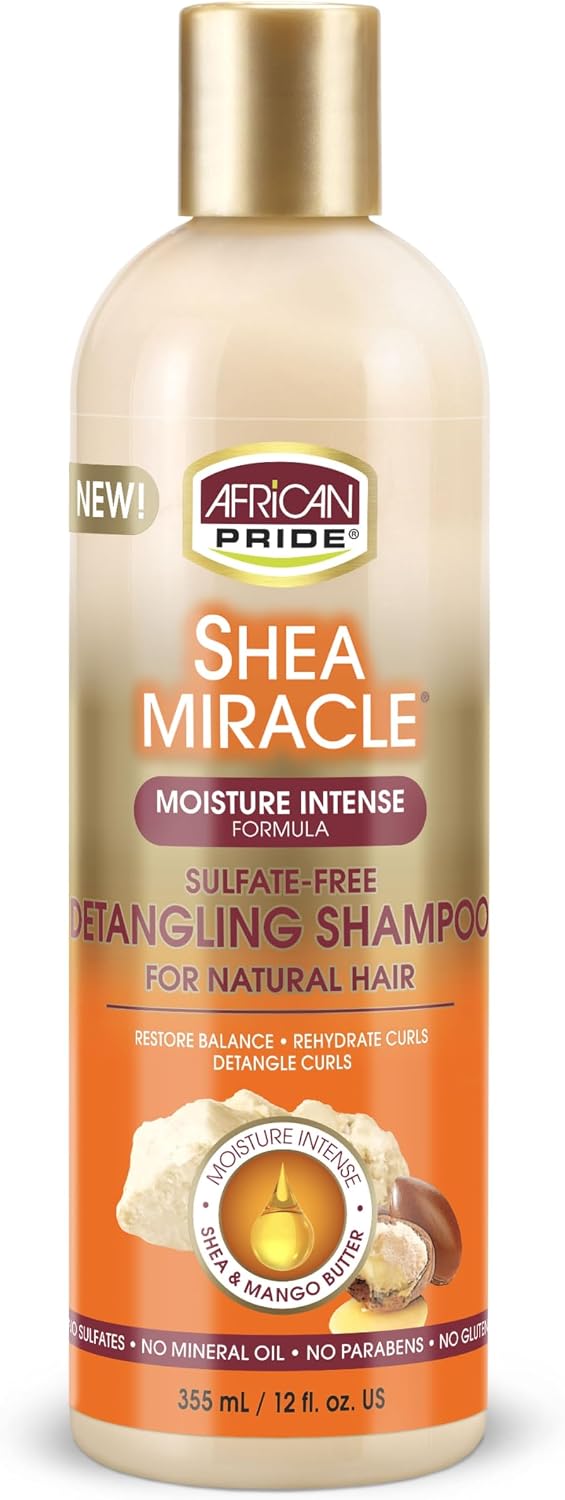 African Pride Shea Miracle Detangling Shampoo – 12 oz