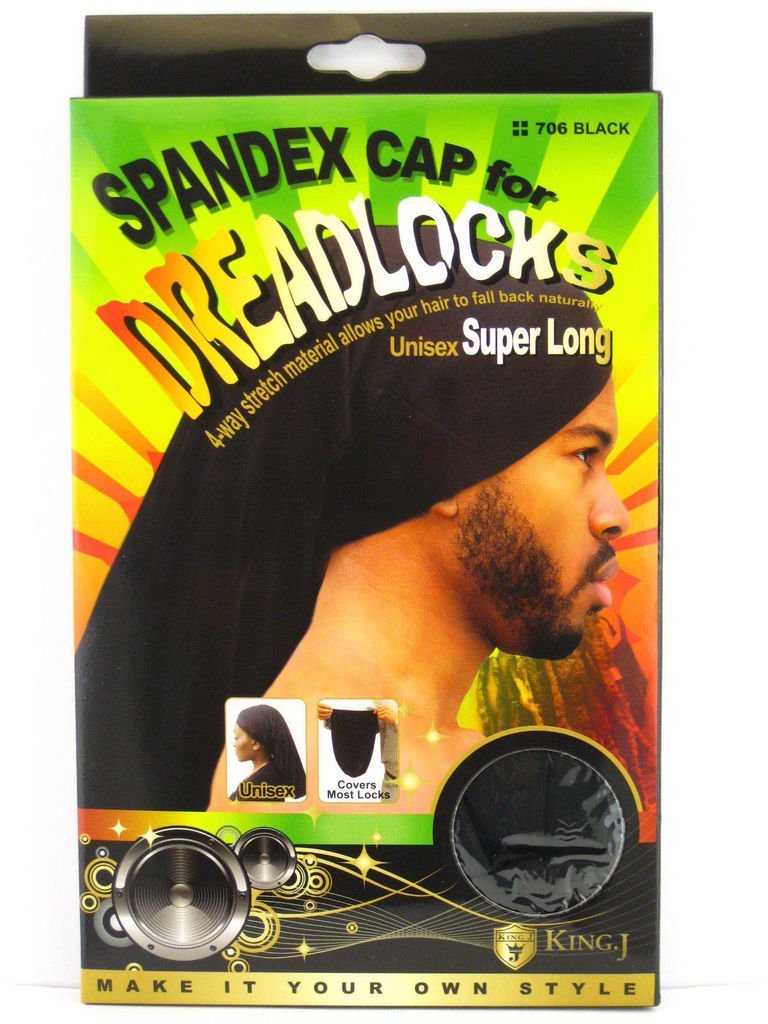 Qfitt Super Long Spandex Dreadlock Cap – Black product image