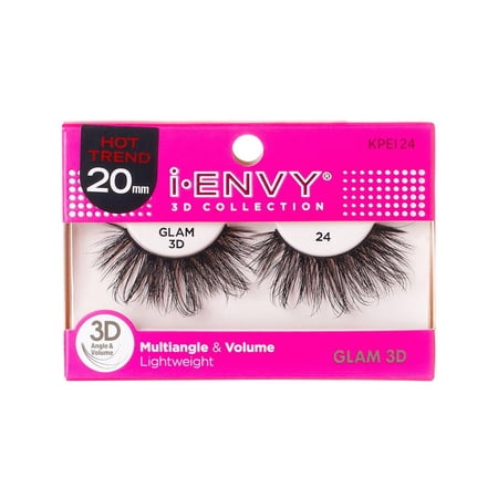 i-ENVY 3D Collection Strip Lashes – Glam 24 – one retail unit
