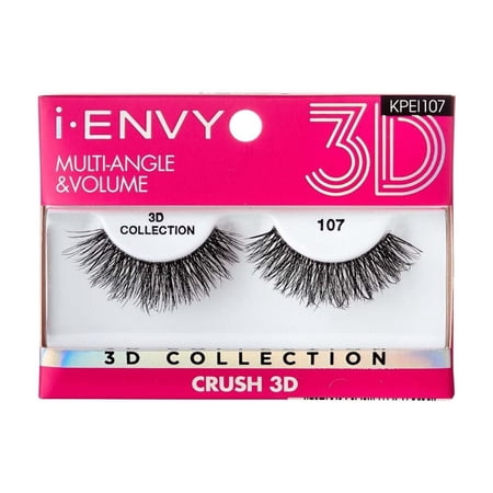 i-ENVY 3D Collection Strip Lashes – Crush 107 – one retail unit