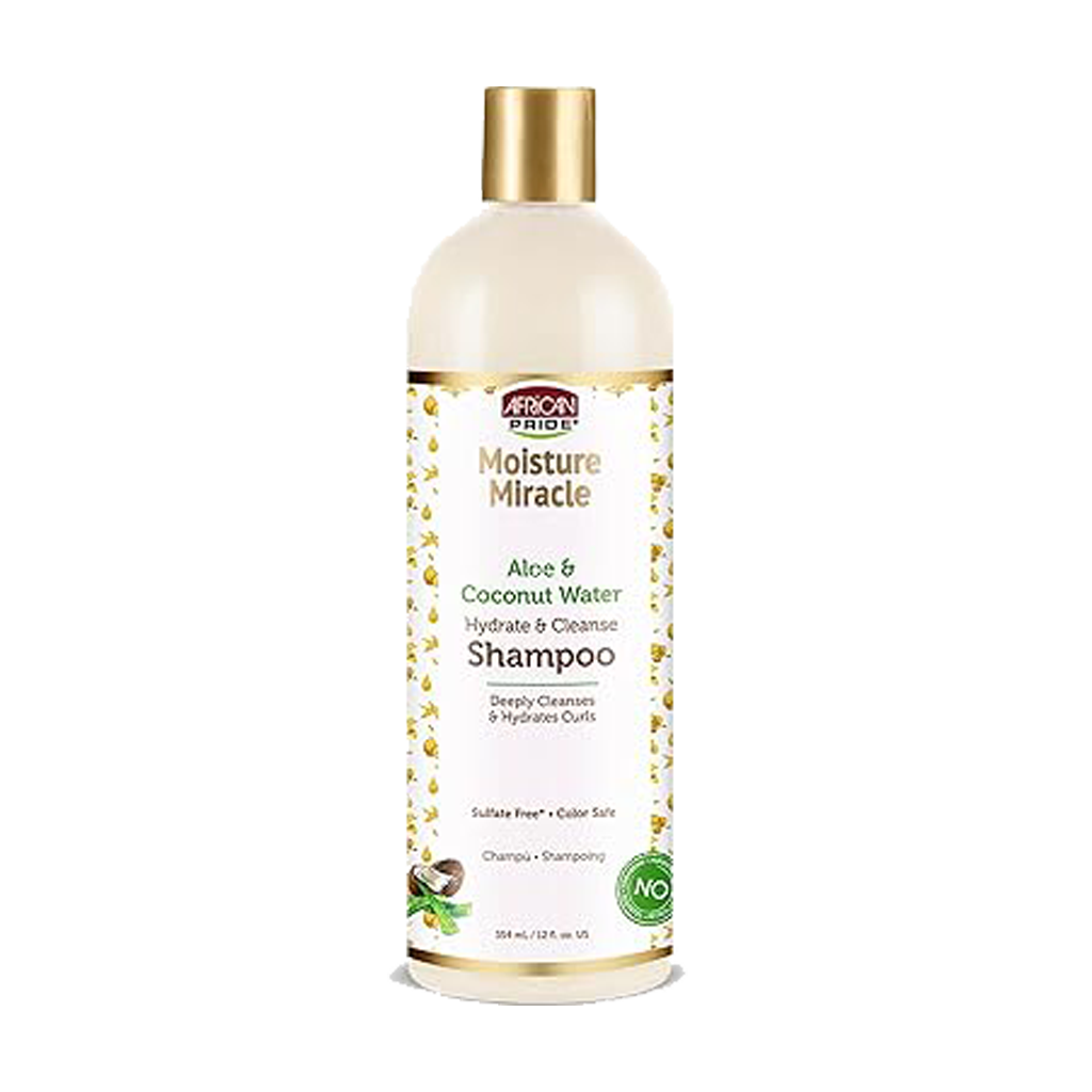 African Pride Moisture Miracle Aloe & Coconut Water Shampoo – 12 oz