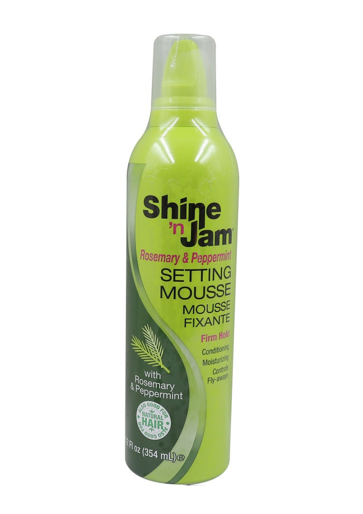 Shine 'n Jam Setting Mousse Rosemary & Peppermint – 12 oz